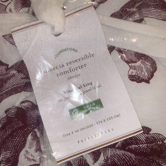 Pottery Barn King Size “ Marcia “ Comforter Set. - Picture 5 of 6